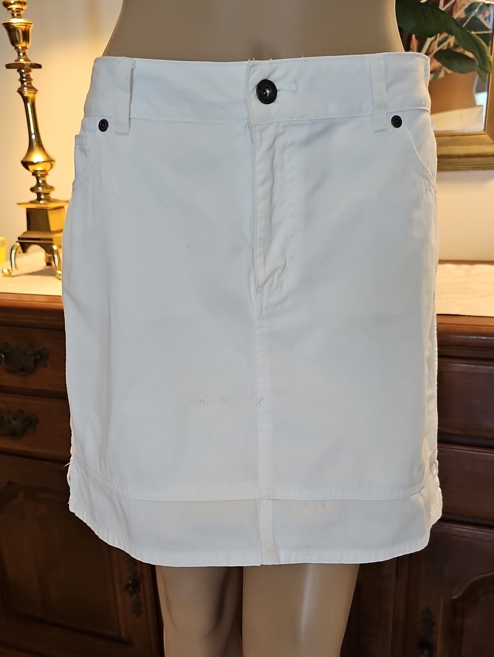 White Denim Skort By Sonoma